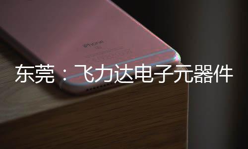 慧枢力达投用务湾件智纽在沙田东莞电子元器应链区供飞，服